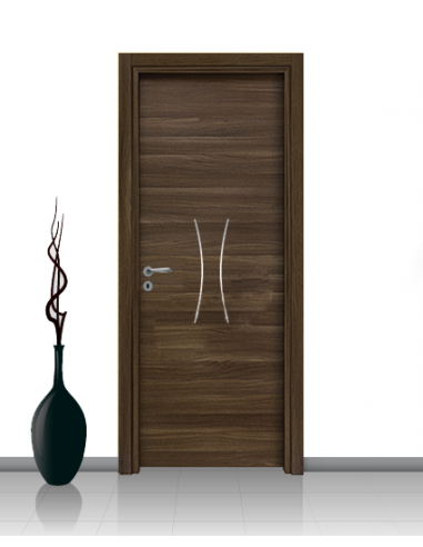 Porta in laminato linea Athena 16 Con Inserto Curvo