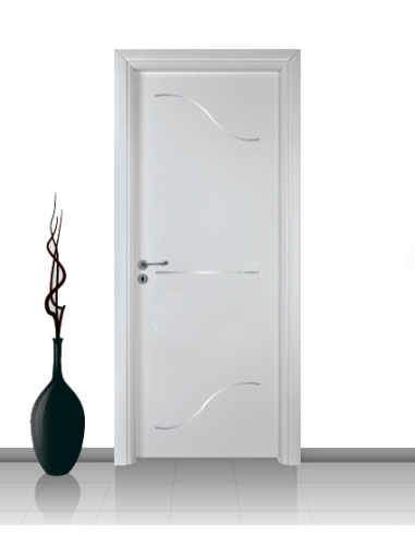 Porta in laminato linea Athena 22 Con Inserto Curvo