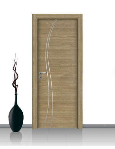 Porta in laminato linea Athena 25 Con Inserto Curvo